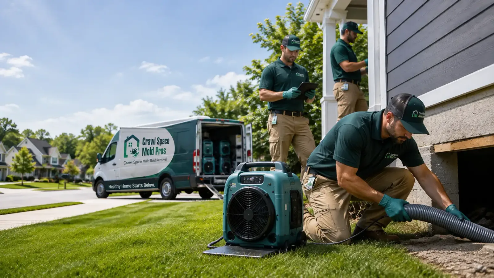 Crawl Space Mold Removal in Olney, IL